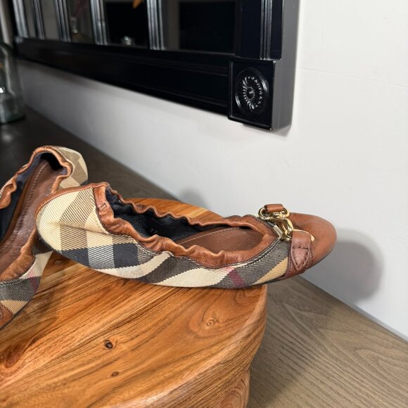 Burberry โHouse Checkโ Ballet Flats โ Size 37 - Picture 8 of 12